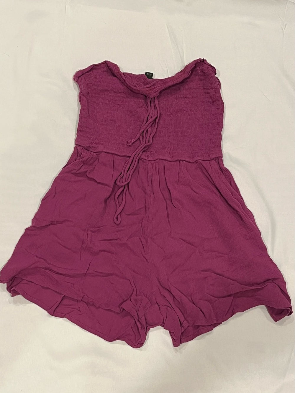 wild fable Fuchsia Smocked One-Piece Romper